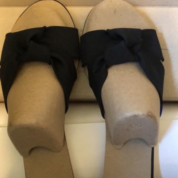 Retired! Rothy’s The Knot Sandals Black SZ 9 NIOB - Picture 3 of 3